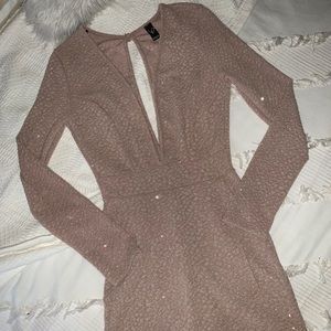 Sparkly Long Sleeve Romper